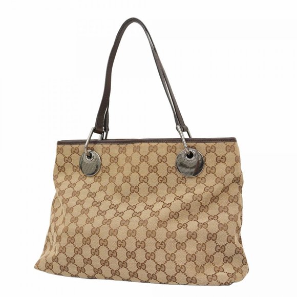 GUCCI Handbags - Gucci GG Canvas Tote Bag 120837 Brown Women's P1413113